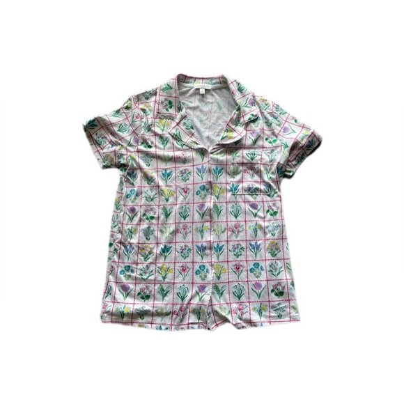 Crown And Ivy Printed Notch Capri Pajama Set Women’s Small - Picture 2 of 11